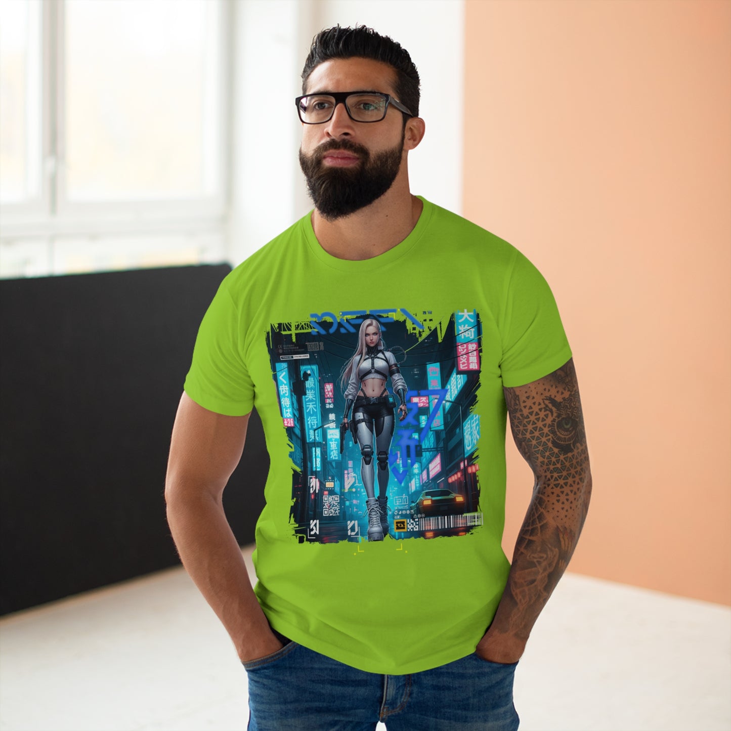 Urban Cyberpunk Unisex T-Shirt, Graphic Tee, Streetwear, Casual Outfit, Festival Wear, Gift for Tech Lovers