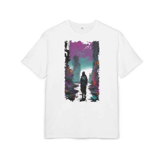Unisex Oversized Graphic Tee with Forest Silhouette | Comfy Casual Wear, Gift for Nature Lovers, Ideal for Camping, Hiking, Everyday Style