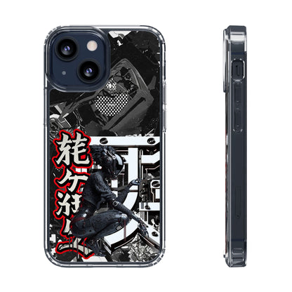 Clear Phone Case with Stylish Graphic Design for Tech Enthusiasts