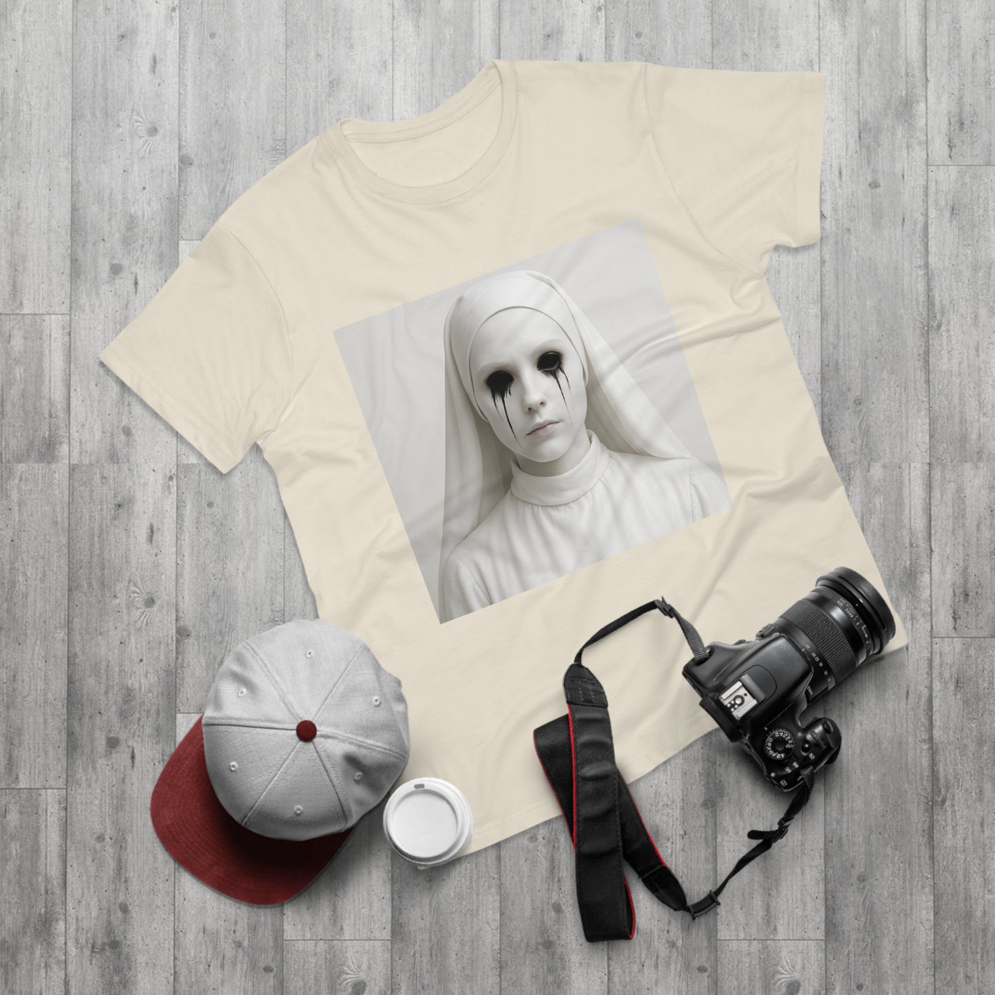 Spooky Art Tee, Unisex Graphic T-shirt, Halloween Costume, Horror Aesthetic Shirt, Creepy Vintage Look Top