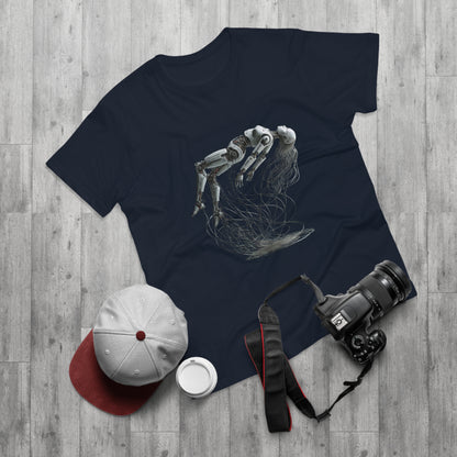 Futuristic Graphic Tee, Cool Unisex T-Shirt for Tech Enthusiasts, Gift for Birthdays, Casual Wear, Unique Art Shirt