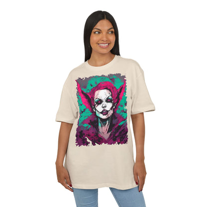 Eerie Portrait Unisex Oversized Tee | Unique Graphic Shirt for Halloween, Gift for Horror Fans, Scary Tee, Alternative Fashion