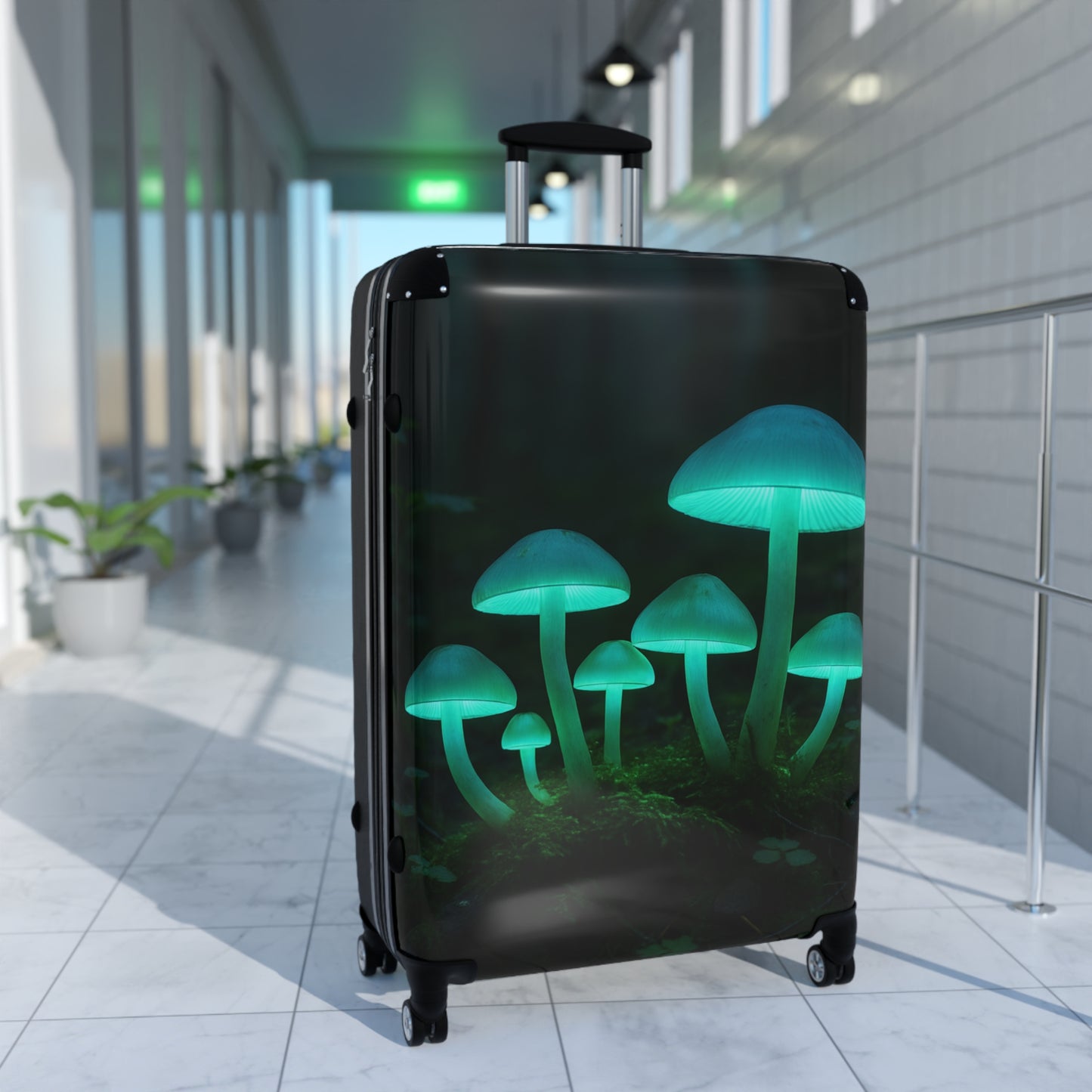 Mushroom Suitcase, Unique Travel Luggage, Stylish Carry-On for Nature Lovers, Perfect for Adventures, Gifts for Travelers