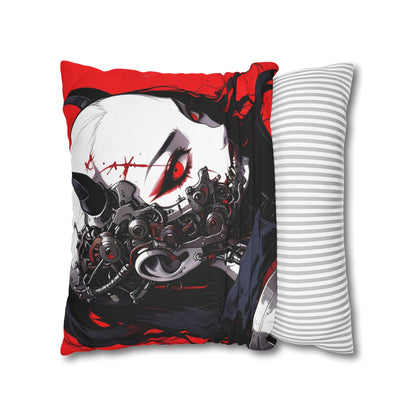 Futuristic Anime Style Pillowcase, Cyberpunk Decor, Gift for Anime Lovers, Home Accessories, Housewarming Present, Cozy Bedroom