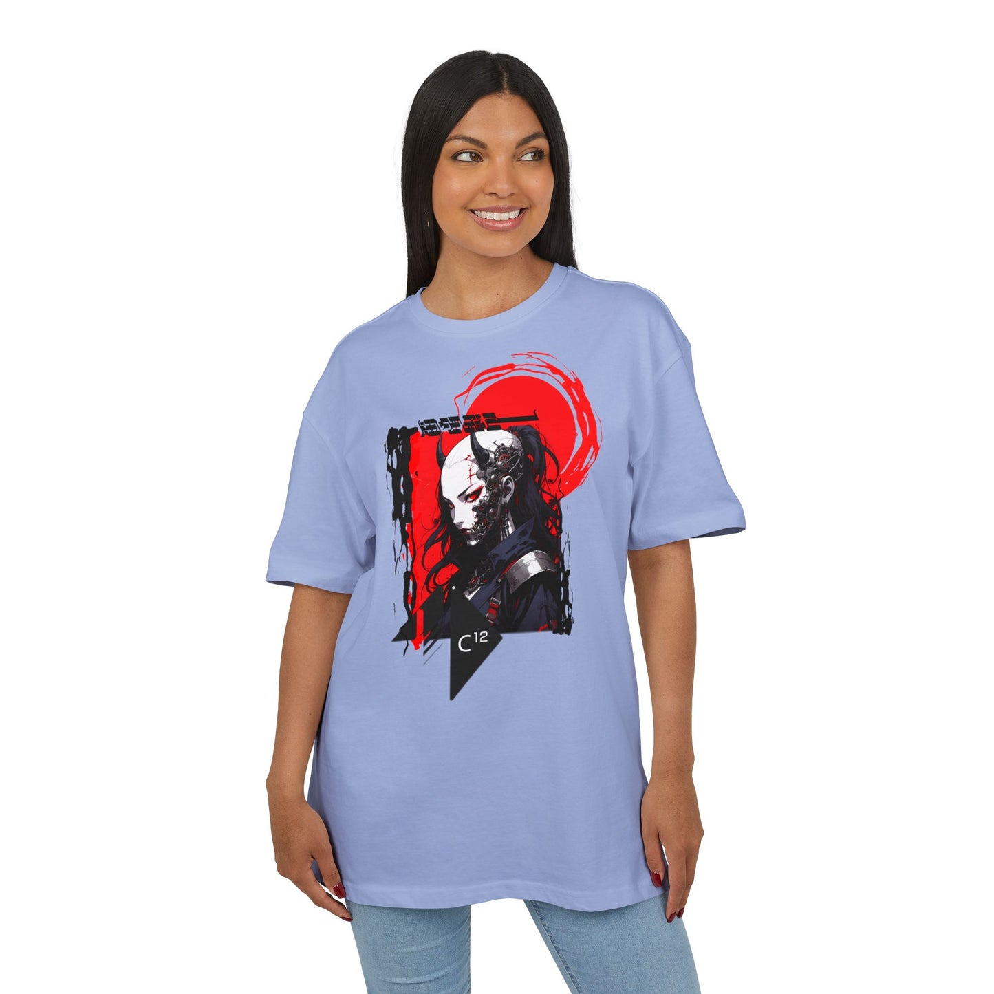 Unisex Graphic Oversized Tee with Artistic Design, Casual Streetwear, Unique Gift for Art Lovers and Gamers, Perfect for Everyday Wear