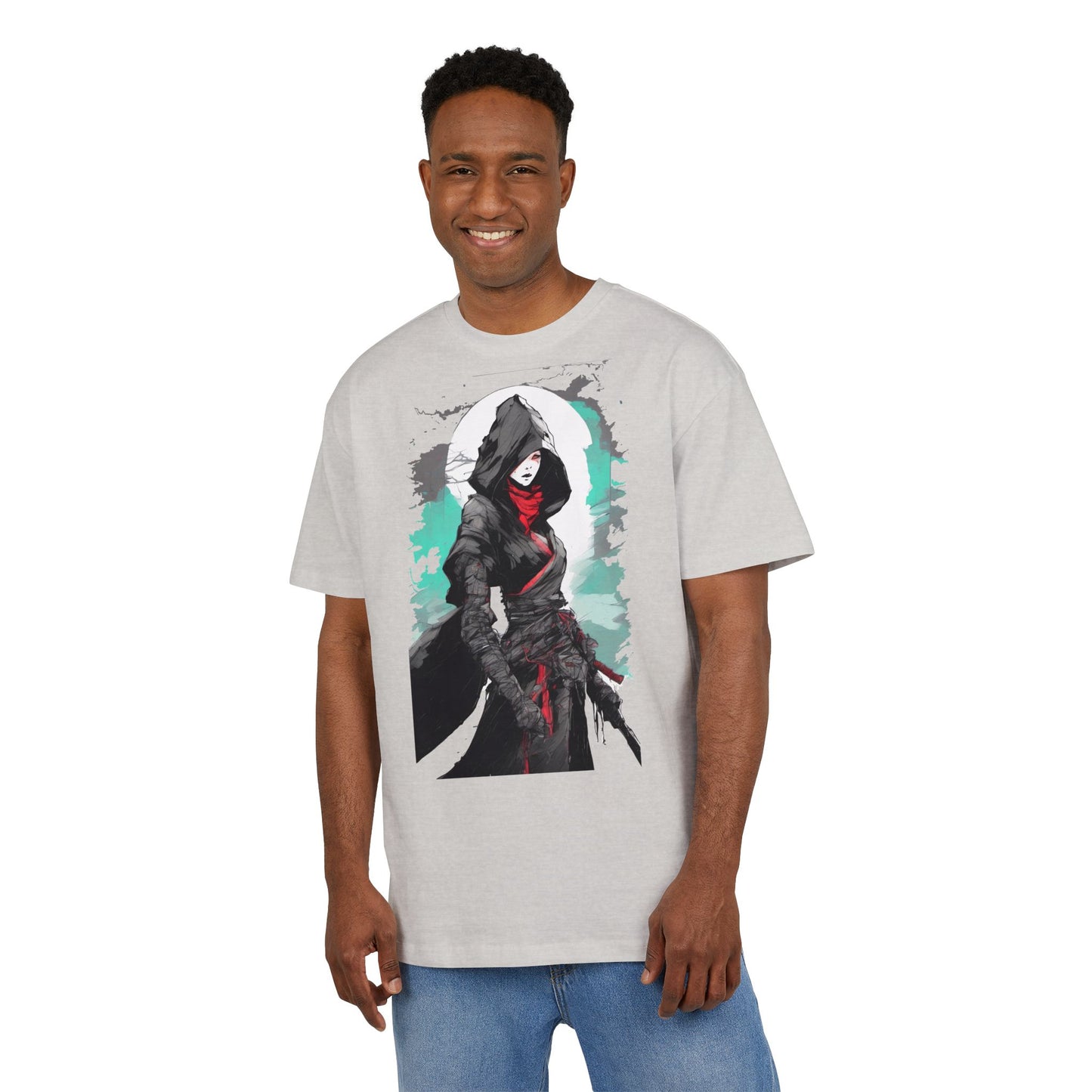 Graphic Oversized Tee with Heroic Design, Unisex Tee for Casual Wear and Gifts, Streetwear Inspired, Perfect for Comic Fans, Trendy [...]