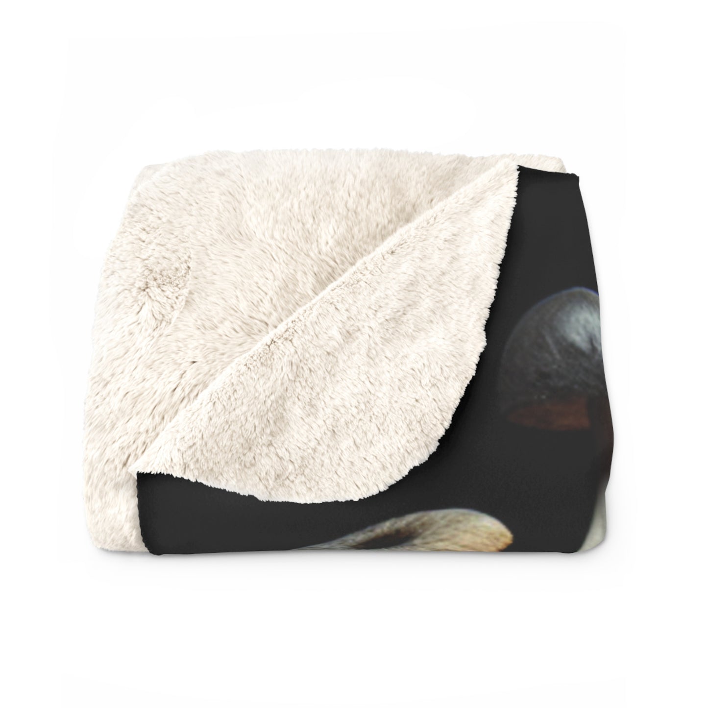 Mushroom Fantasy Sherpa Fleece Blanket - Cozy Art for Dreamers