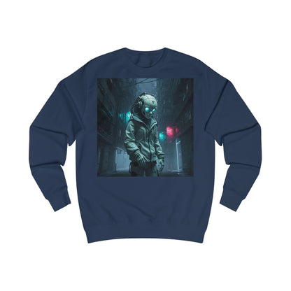 Futuristic Astronaut Unisex Sweatshirt, Cozy Casual Wear, Science Fiction Apparel, Perfect Gift for Space Lovers, Ideal for Cozy Nights