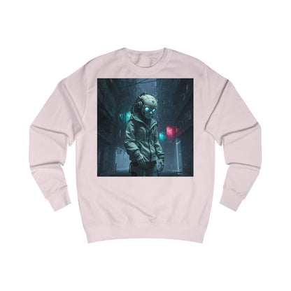 Futuristic Astronaut Unisex Sweatshirt, Cozy Casual Wear, Science Fiction Apparel, Perfect Gift for Space Lovers, Ideal for Cozy Nights