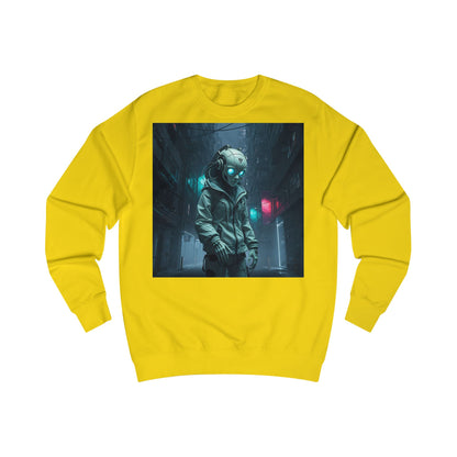 Futuristic Astronaut Unisex Sweatshirt, Cozy Casual Wear, Science Fiction Apparel, Perfect Gift for Space Lovers, Ideal for Cozy Nights