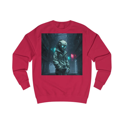 Futuristic Astronaut Unisex Sweatshirt, Cozy Casual Wear, Science Fiction Apparel, Perfect Gift for Space Lovers, Ideal for Cozy Nights