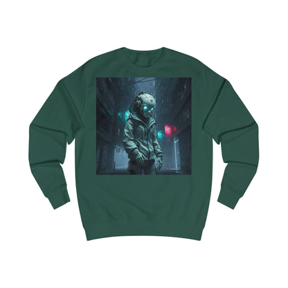 Futuristic Astronaut Unisex Sweatshirt, Cozy Casual Wear, Science Fiction Apparel, Perfect Gift for Space Lovers, Ideal for Cozy Nights