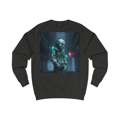 Futuristic Astronaut Unisex Sweatshirt, Cozy Casual Wear, Science Fiction Apparel, Perfect Gift for Space Lovers, Ideal for Cozy Nights