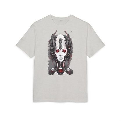 Futuristic Graphic Tee, Unique Oversized T-Shirt, Stylish Casual Wear, Perfect Gift for Art Lovers, Bold Design for Teens