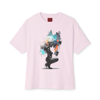 Artistic Unisex Oversized Boxy Tee - Trendy Graphic T-Shirt, Casual Wear, Gift for Art Lovers, Summer Outfit, Streetwear Style