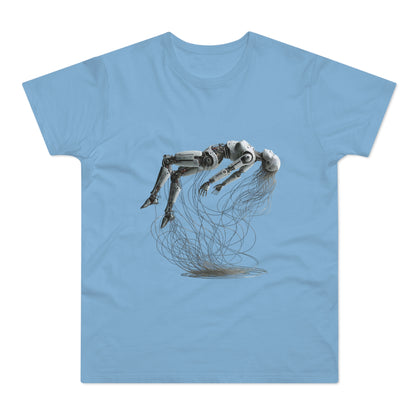 Futuristic Graphic Tee, Cool Unisex T-Shirt for Tech Enthusiasts, Gift for Birthdays, Casual Wear, Unique Art Shirt