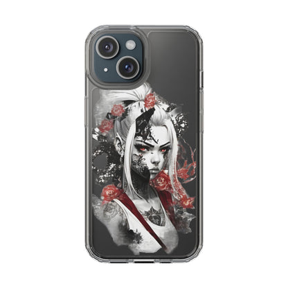Mystical Warrior Clear Phone Case - Stylish & Protective