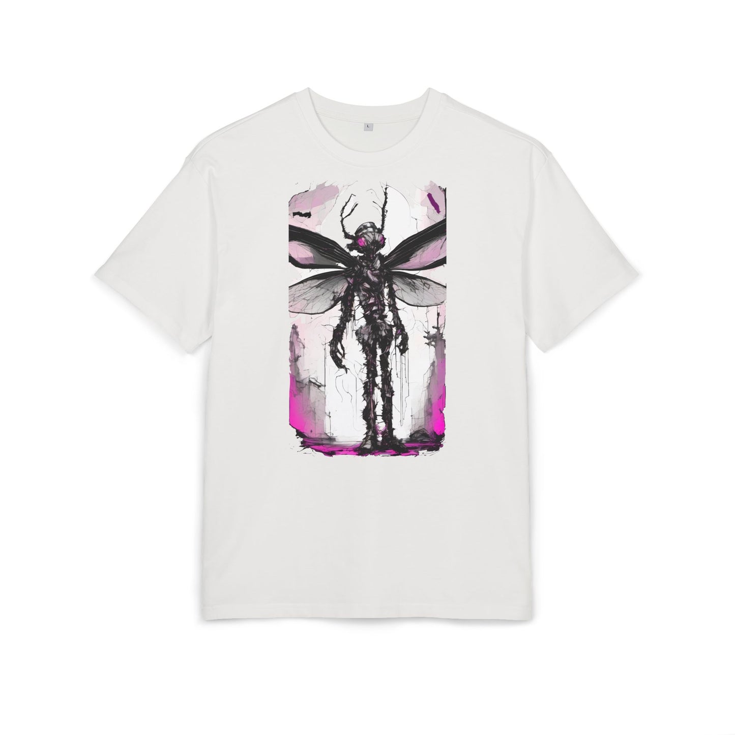 Edgy Artistic Oversize Tee, Graphic Tee, Unisex Shirt, Casual Wear, Statement Piece, Gift for Art Lovers