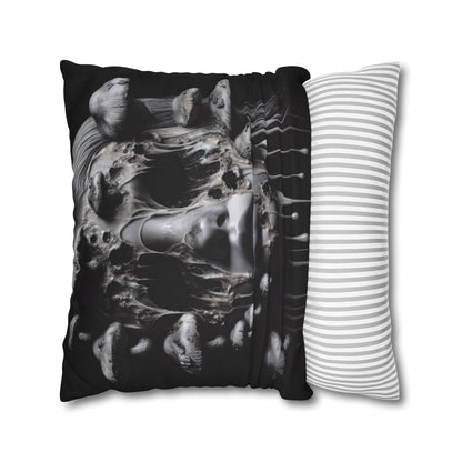 Dark Art Decorative Pillowcase, Gothic Home Decor, Statement Cushion Cover, Unique Gift for Art Lovers, Halloween Decor