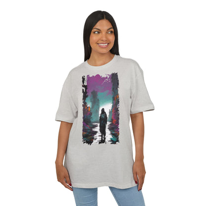 Unisex Oversized Graphic Tee with Forest Silhouette | Comfy Casual Wear, Gift for Nature Lovers, Ideal for Camping, Hiking, Everyday Style