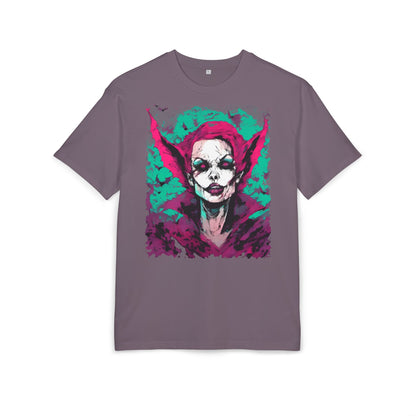 Eerie Portrait Unisex Oversized Tee | Unique Graphic Shirt for Halloween, Gift for Horror Fans, Scary Tee, Alternative Fashion