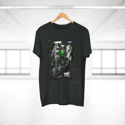 Cyberpunk Graphic Tee, Futuristic T-Shirt, Unisex Casual Wear, Unique Gift for Gamers, Trendy Streetwear, Sci-Fi Clothing