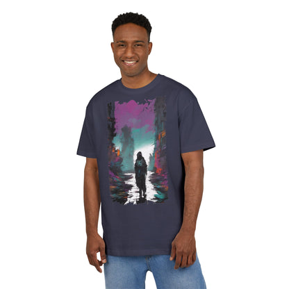 Unisex Oversized Graphic Tee with Forest Silhouette | Comfy Casual Wear, Gift for Nature Lovers, Ideal for Camping, Hiking, Everyday Style