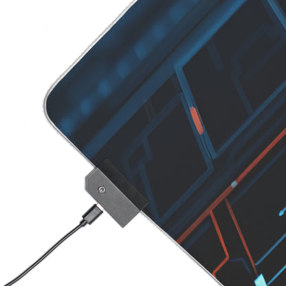 Gaming Mouse Pad with Abstract Cyber Design