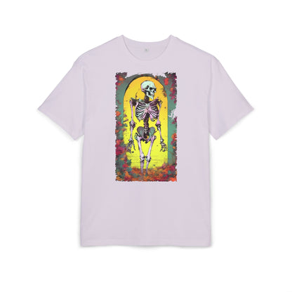 Skeleton Graphic Oversize Tee - Unisex Halloween Shirt, Comfortable Casual Wear, Spooky Vibes, Perfect for Parties and Everyday