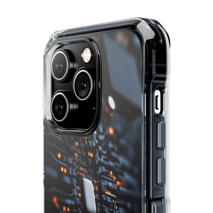 Magnetic Clear Impact Phone Case - Tech-Inspired Design, Perfect for Gadget Lovers, Birthday Gift, Tech Accessories, Durable Protection