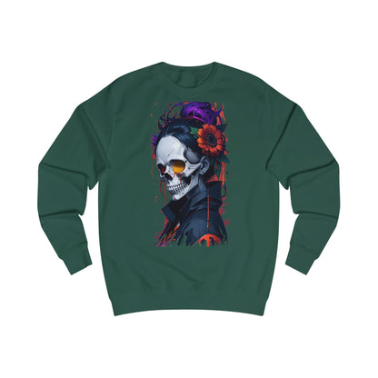 Sugar Skull Unisex Sweatshirt - Cozy Halloween Apparel, Day of the Dead Inspired, Gift for Him/Her, Fall Fashion