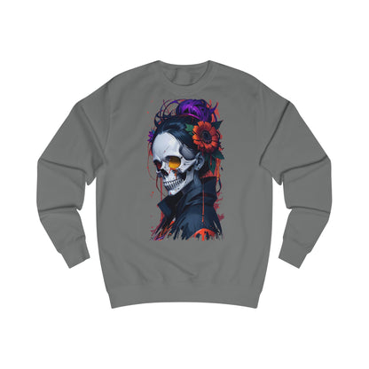 Sugar Skull Unisex Sweatshirt - Cozy Halloween Apparel, Day of the Dead Inspired, Gift for Him/Her, Fall Fashion