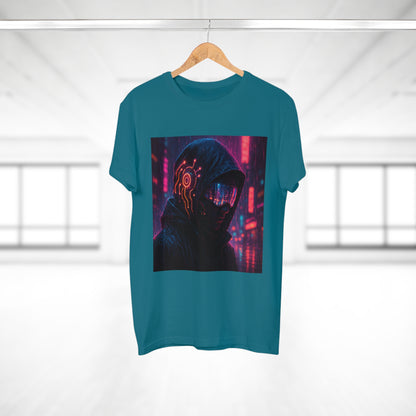 Cyberpunk Graphic Tee for Men & Women, Futuristic Streetwear, Perfect Gift for Gamers, Casual Wear for Tech Enthusiasts, Urban Style T-Shirt