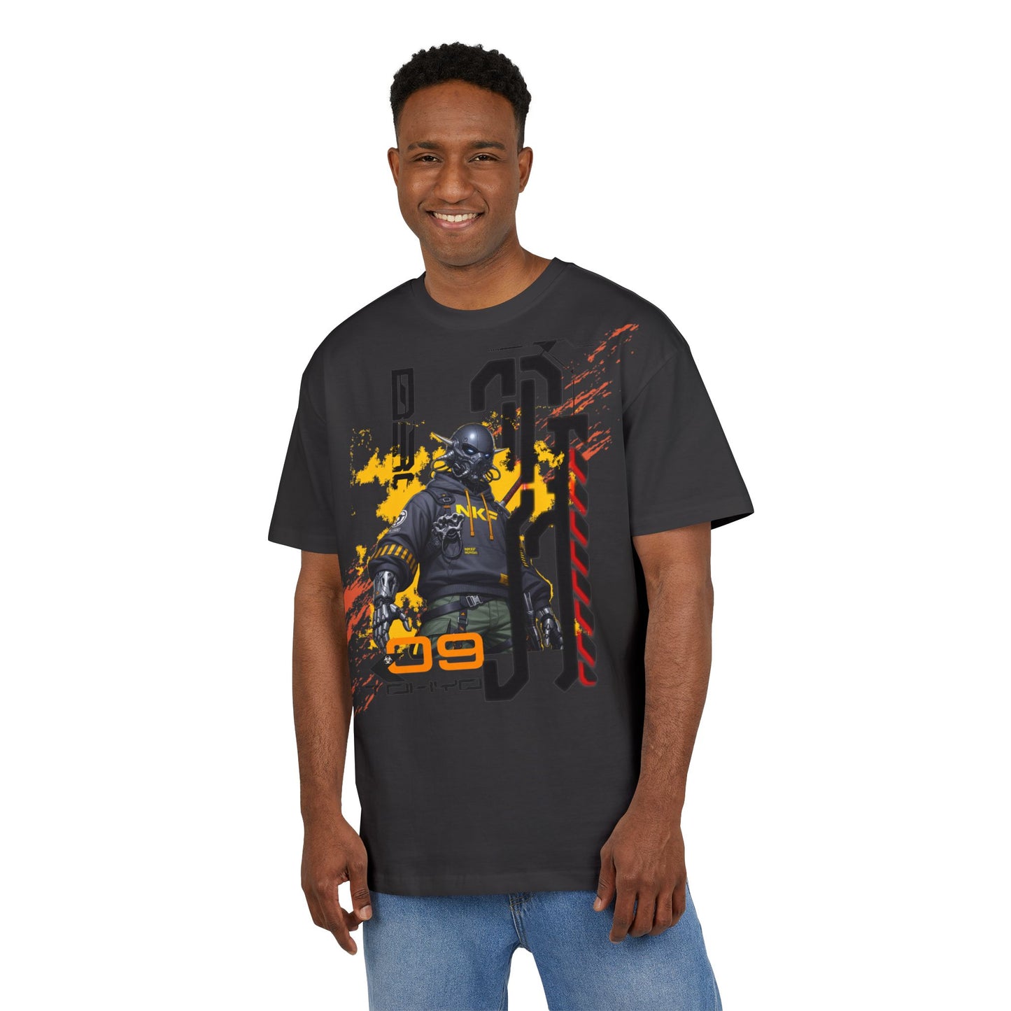 Urban Street Art Oversize Tee, Graphic Tee, Hip Hop Apparel, Streetwear Style, Men’s and Women’s Fashion, Casual Wear