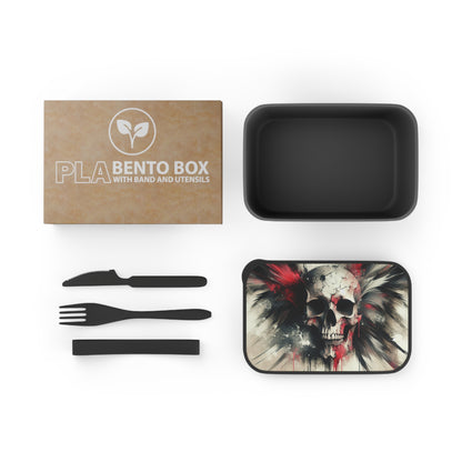 Skull Art Bento Box, Stylish Meal Prep Container, Unique Food Storage, Trendy Lunch Box, Gothic Kitchenware, Gift for Food Lovers