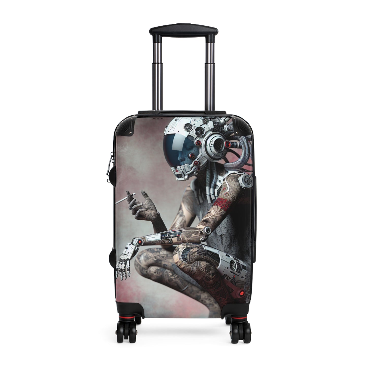 Stylish Travel Suitcase with Futuristic Design - Perfect for Adventurers