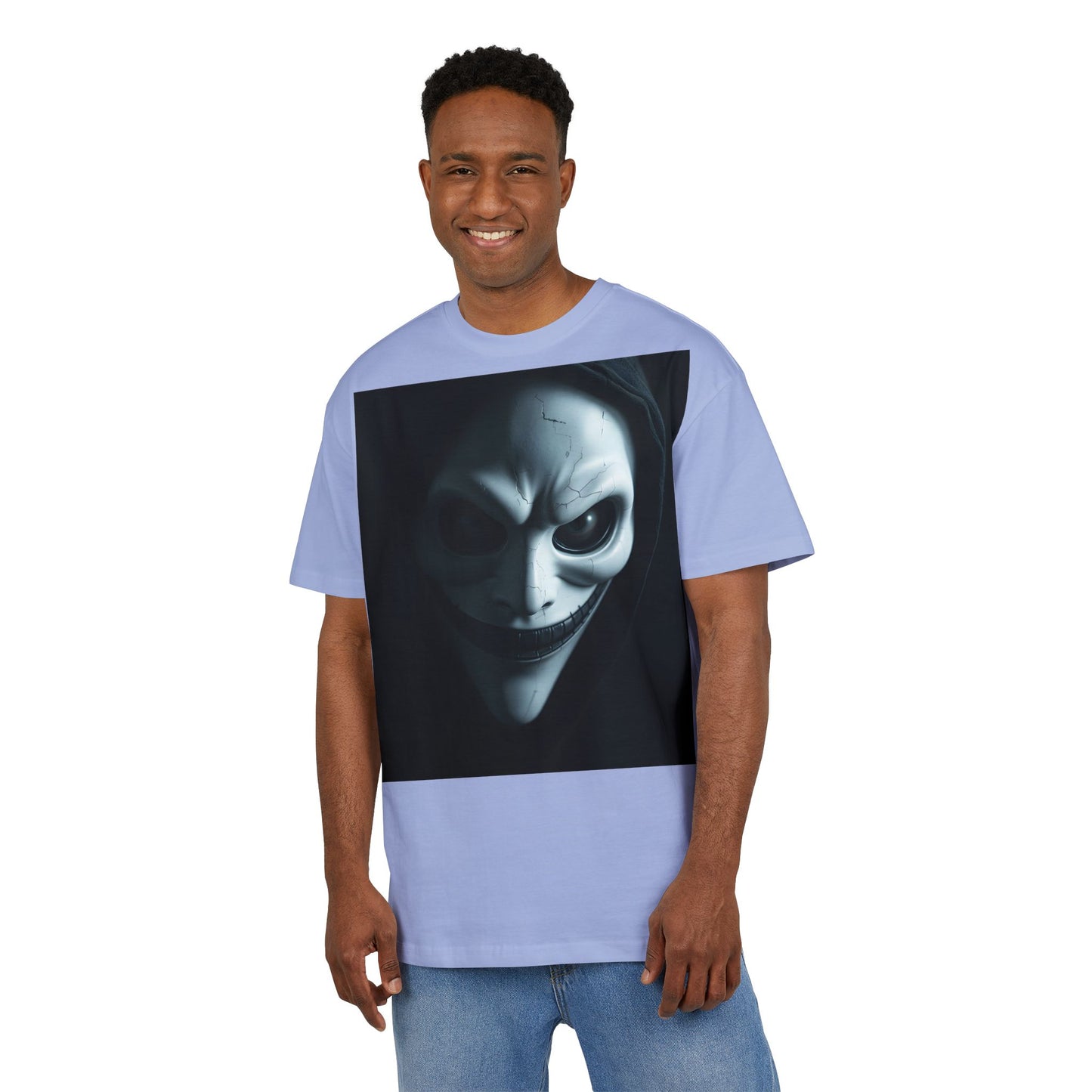 Spooky Graphic Unisex Oversized Tee, Halloween Shirt, Horror Aesthetic Tee, Statement Tee for Parties, Casual Wear, Gift Idea