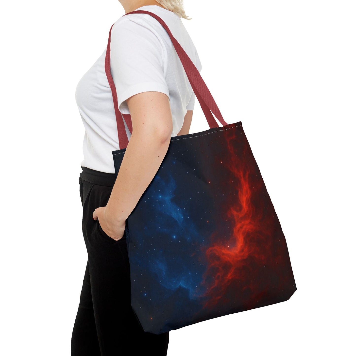 Cosmic Tote Bag, Galaxy Print Eco-Friendly Bag, Stylish Reusable Shopping Tote, Space-Themed Gift, Astronaut Lover Accessory