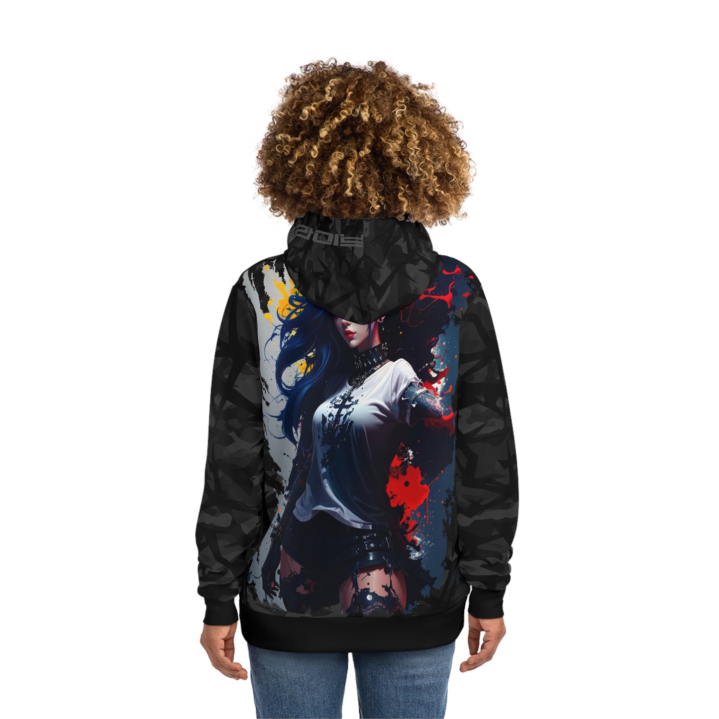 Stylish Graphic Hoodie for Trendsetters, Unique Print Pullover, Cozy Gift for Her, Streetwear Fashion, Casual Layering Piece
