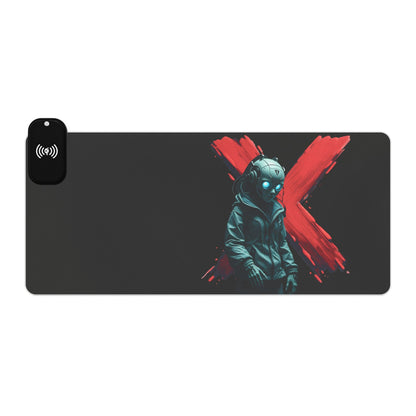 LED Gaming Mouse Pad with Wireless Charging | RGB Light Pad, Gamer Accessories, Desk Decor, Gaming Setup Gift, Tech Gifts