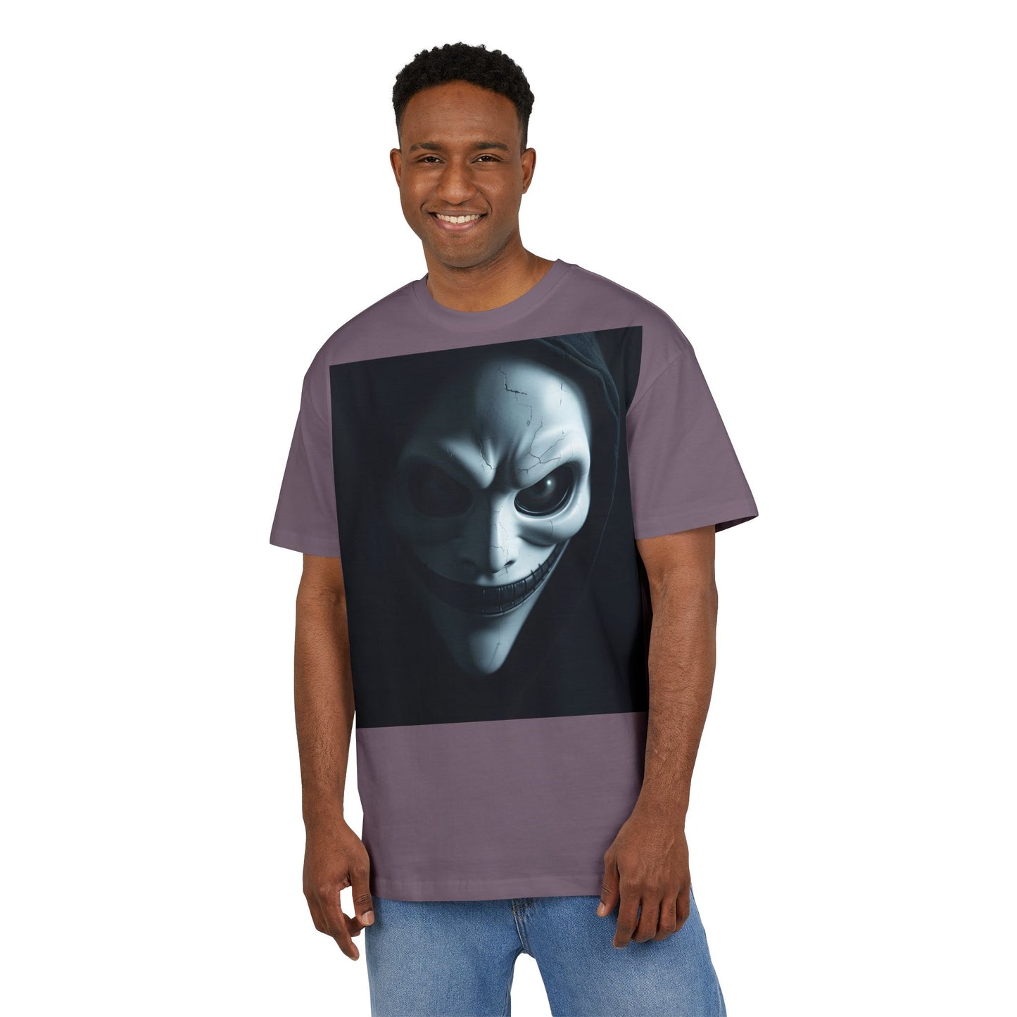 Spooky Graphic Unisex Oversized Tee, Halloween Shirt, Horror Aesthetic Tee, Statement Tee for Parties, Casual Wear, Gift Idea