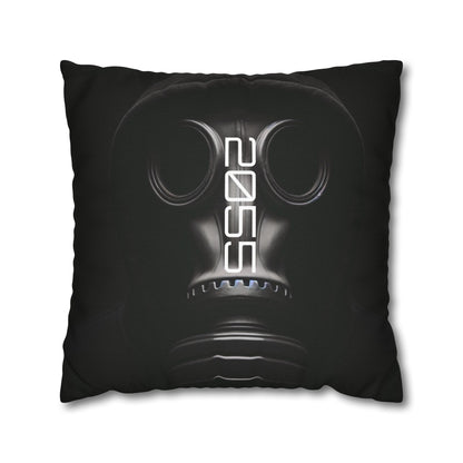 Futuristic Gas Mask Pillowcase | Modern Home Decor, Throw Pillow, Unique Gift, Sci-Fi Aesthetic, Cyberpunk Room Accents