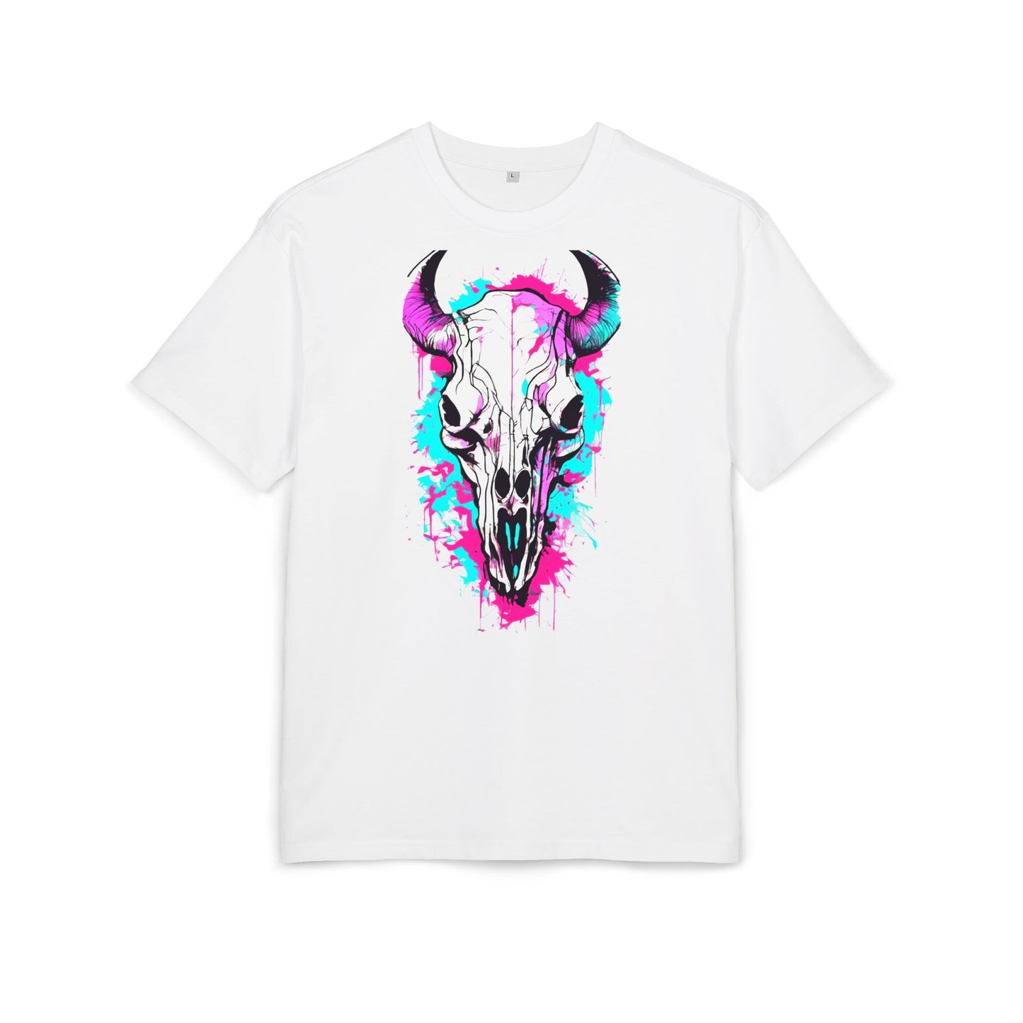 Vibrant Skull Graphic Tee for Art Lovers, Casual Wear, Unique Gift, Festival Apparel, Street Style Fashion