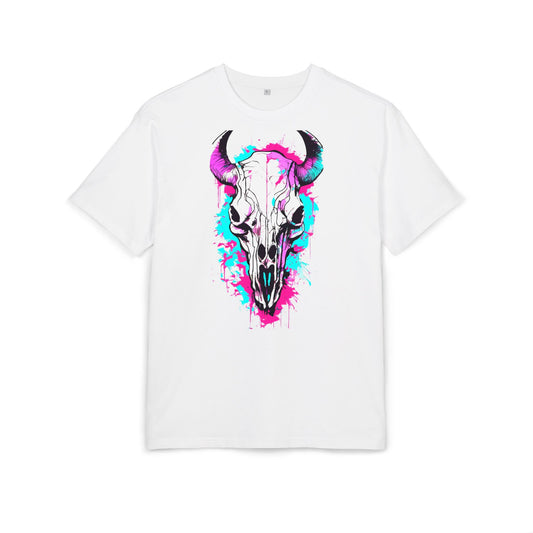 Vibrant Skull Graphic Tee for Art Lovers, Casual Wear, Unique Gift, Festival Apparel, Street Style Fashion