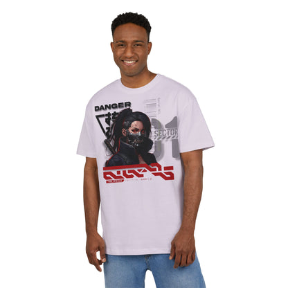 Cyberpunk Aesthetic Unisex Oversize Tee | Stylish Streetwear, Gift for Gamers, Casual Wear, Graphic Tee, Unique Fashion Statement