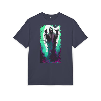 Mystical Oversized Tee - Unisex, Artistic Graphic Tee, Casual Wear, Gift for Art Lovers, Spooky Vibes Shirt