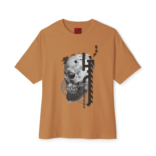 Gothic Skull Oversized Tee, Unisex Graphic T-Shirt, Edgy Streetwear Top, Alternative Fashion Apparel, Casual Wear for Events