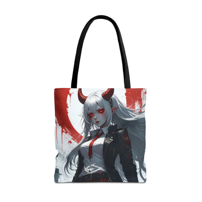Gothic Anime Tote Bag | Stylish AOP Design | Perfect for Shopping, Gifts, Casual Use, Halloween, Cosplay