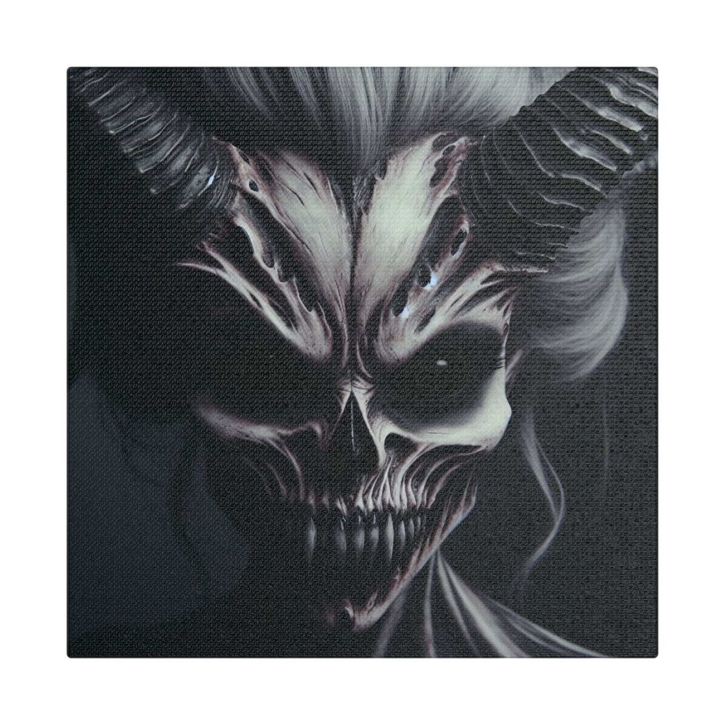 Gothic Wall Art, Demon Canvas, Creepy Decor, Dark Aesthetic Artwork, Spooky Home Decor, Halloween Art