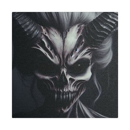Gothic Wall Art, Demon Canvas, Creepy Decor, Dark Aesthetic Artwork, Spooky Home Decor, Halloween Art